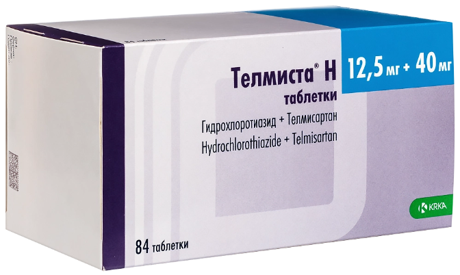 Телмиста Н таб. 12.5мг+40мг N84 (Р)