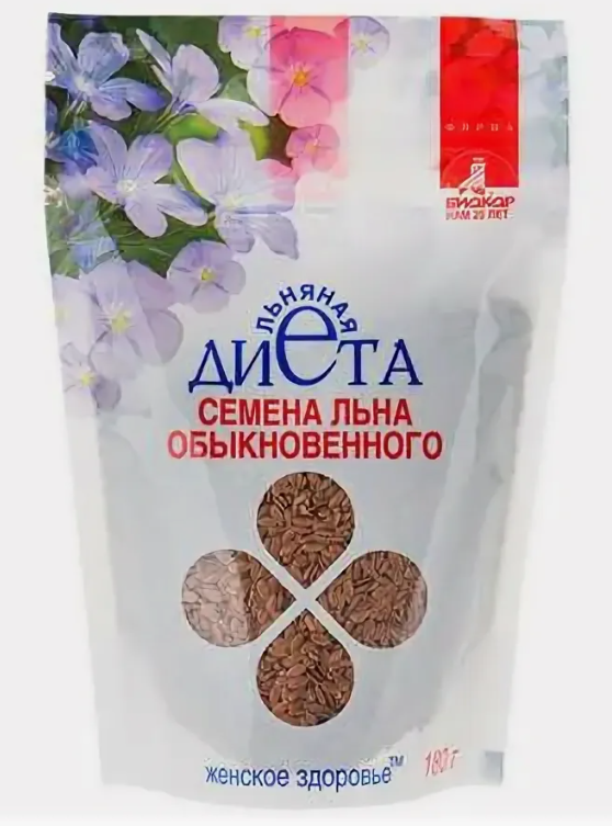 Семена льна обыкн. "Льнян.диета" 180г (Р) (ПТ)