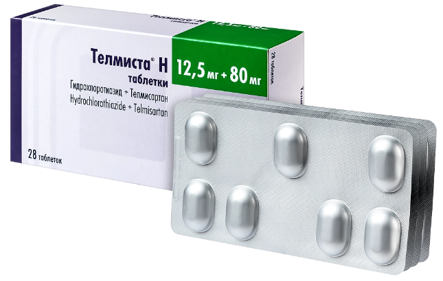 Телмиста Н таб. 12.5мг+80мг N28 (Р)