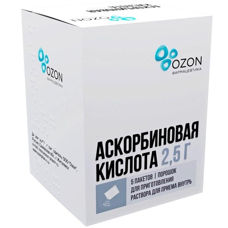 К-та аскорбиновая пор. 2.5г пак. N5 (Р) Озон#