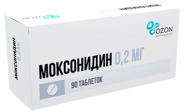 Моксонидин таб. п/о 0.2мг N90 (Р) Озон#
