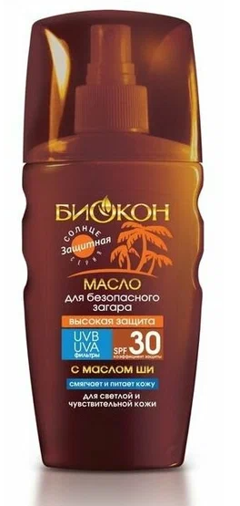Лето! Солнце Масло-спр.защ. SPF-30 160мл Масло ши