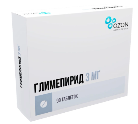Глимепирид таб. 3мг N90 (Р) Озон