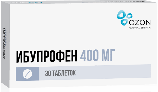 Ибупрофен таб. 400мг N30 (Р) Озон#