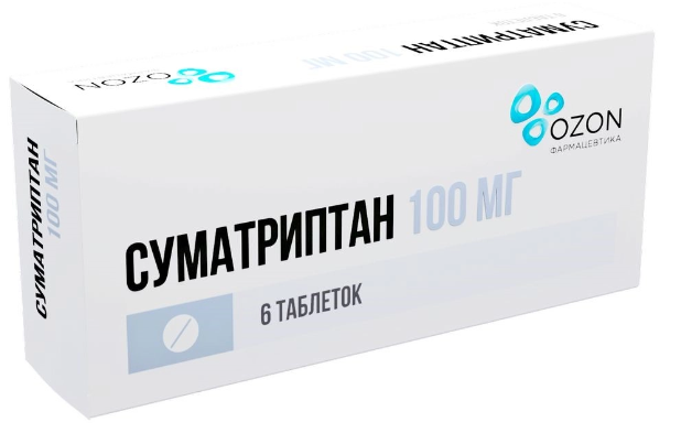 Суматриптан таб. 100мг N6 (Р) Озон