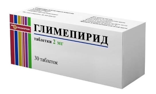 Глимепирид таб. 2мг N30 (Р) Рафарма
