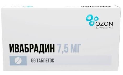 Ивабрадин таб. п/о 7.5мг N56 (Р)#