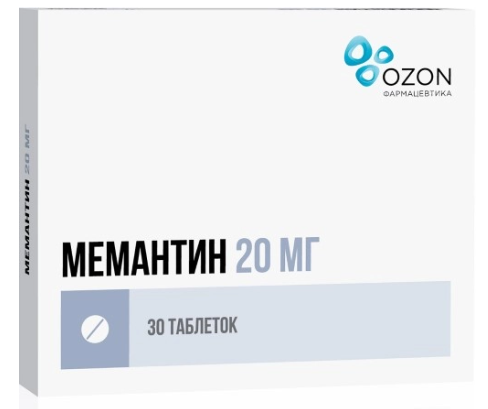 Мемантин таб.20мг N30 Озон#