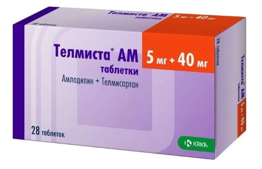 Телмиста АМ таб. 5мг+40мг N28 (Р)