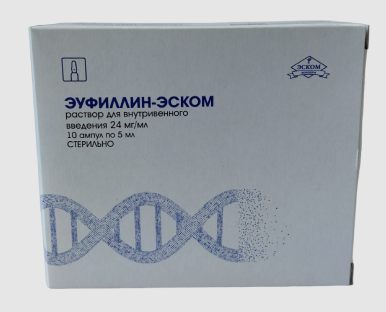 Эуфиллин-Эском р-р 2.4% 5мл N10 (Р)#