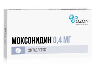 Моксонидин таб. п/о 0.4мг N28 (Р) Озон#