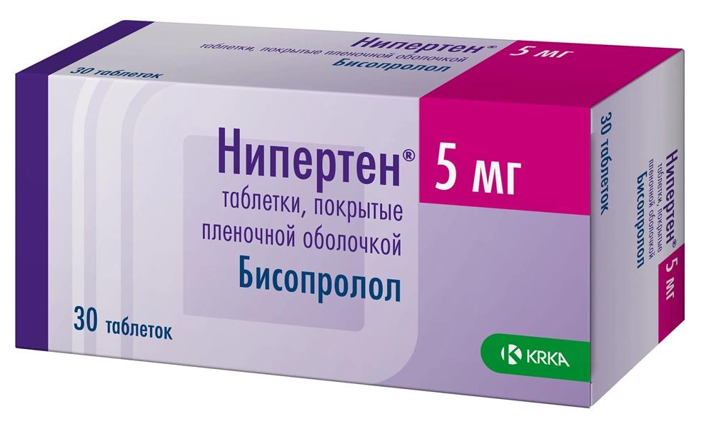 Нипертен 5мг N30 (Р)(Бисопролол)#