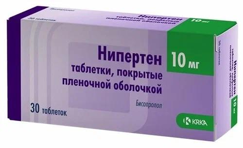 Нипертен 10мг N30 (Р)(Бисопролол)#