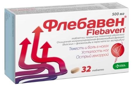 Флебавен таб. п/о 500мг N32 (Р)