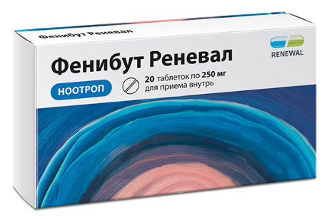 Фенибут-Реневал таб. 250мг N20 (Р)