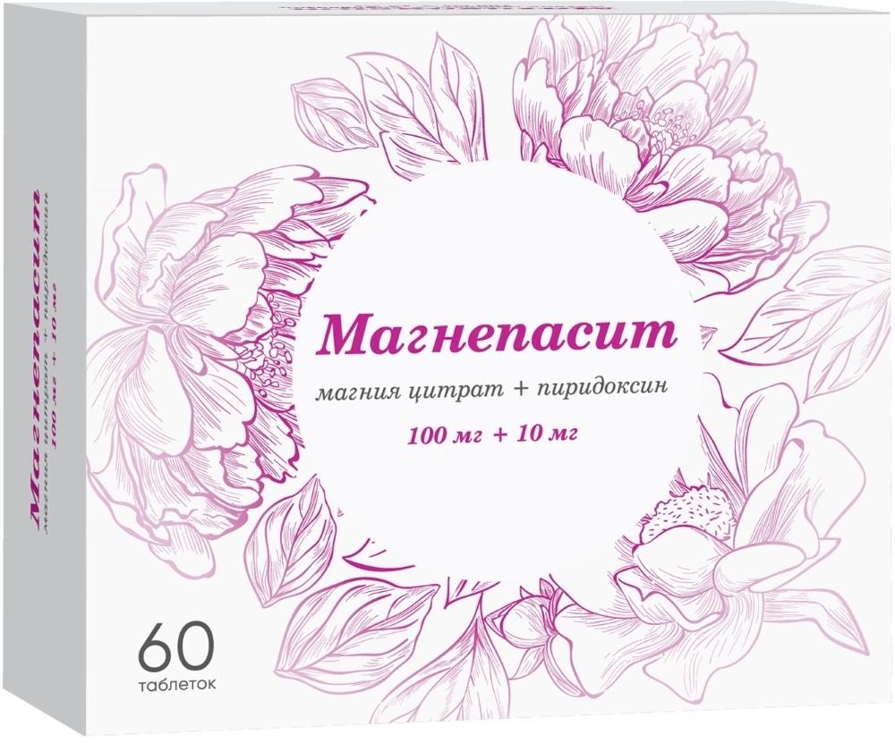 Магнепасит таб.п/о 100мг+10мг N60 (P) (Магне)