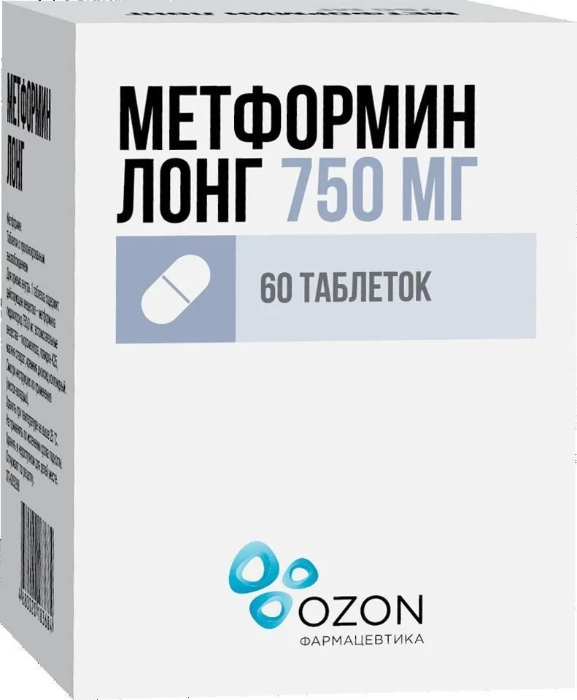 Метформин Лонг таб. 750мг N60 (бан.) (Р)#