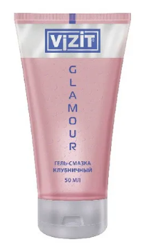 Гель-смазка VIZIT Glamour клубнич. 50мл (Р) (НДС)