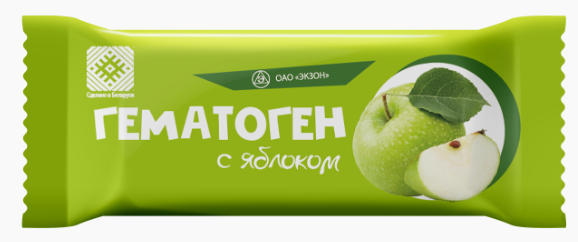 Гематоген с яблоком 40г (Р) (ПТ)