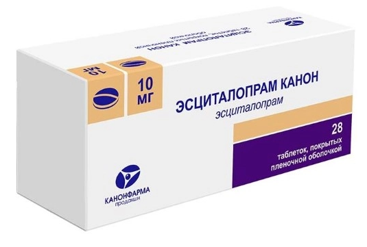 Эсциталопрам Канон таб.10мг N28 (Р)