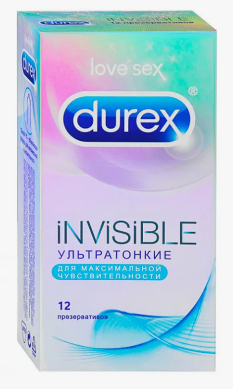 Презерв."Дюрекс" Invisible N3 (с доп.смазкой) (Р)