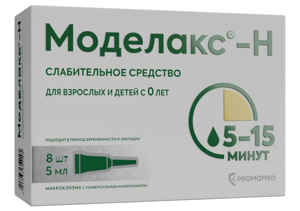 Моделакс-Н р-р д/рект.пр.5мл N8 (Р)