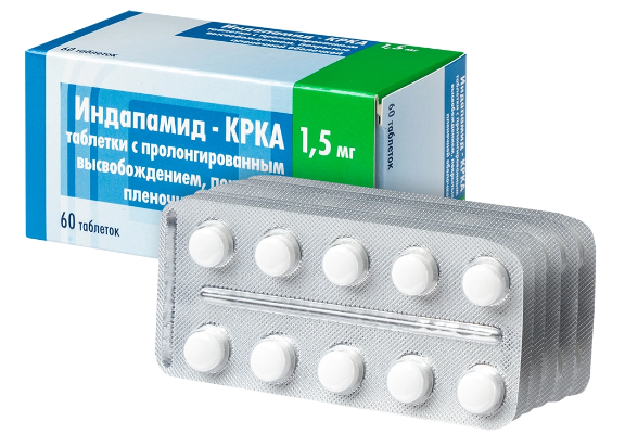 Индапамид-КРКА таб.пролонг. 1.5мг N60 (Р)#