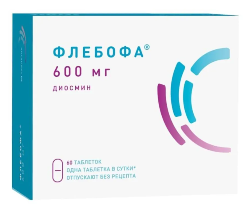 Флебофа таб. 600мг N 60 (Р) (Флебодиа)