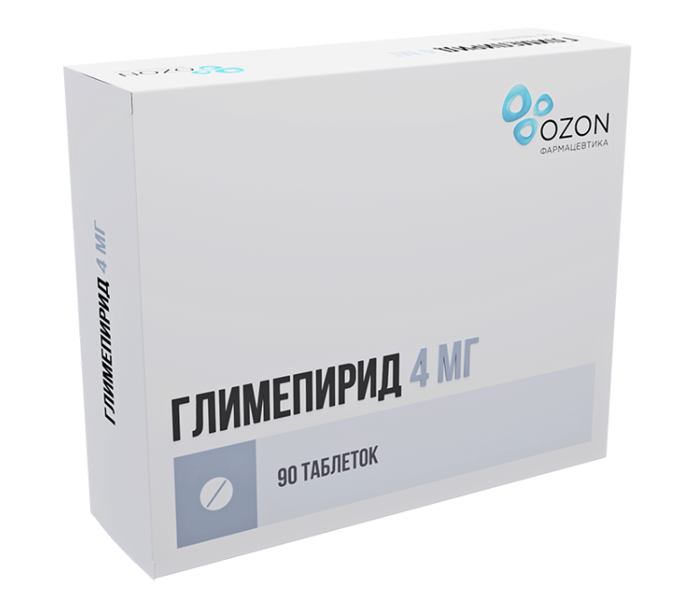 Глимепирид таб. 4мг N90 (Р) Озон