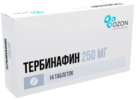Тербинафин таб. 250мг N14 (Р) Озон
