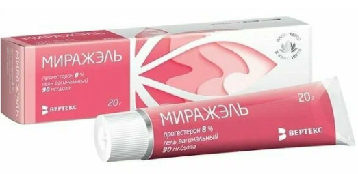 Миражэль гель ваг. 90мг/доз. 50г (3 аппл.) (Р) (Прогестерон)