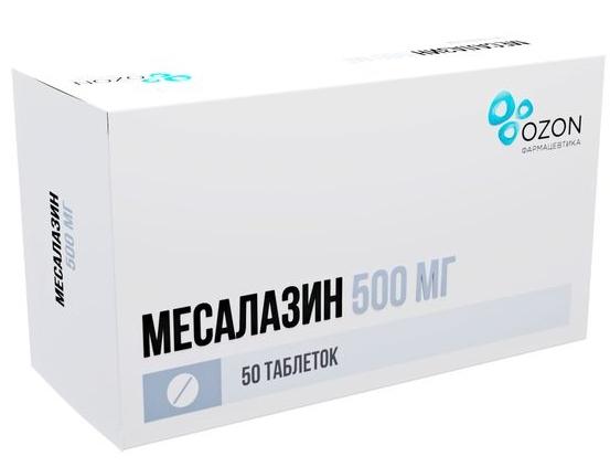 Месалазин таб. п/о 500мг N50 (P) (Салофальк)#