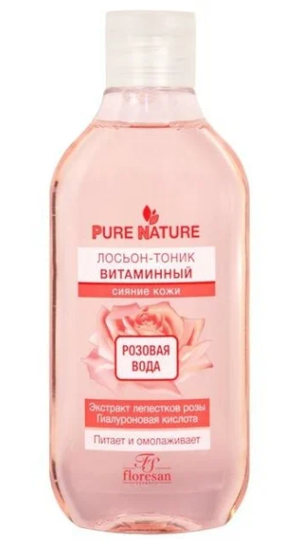 ПурНат Лос.-тоник Витаминный Розов.вода 300мл (Ф634) (Р)