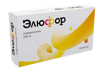 Элюфор капс.200мг N12 (P) (Нифуроксазид)