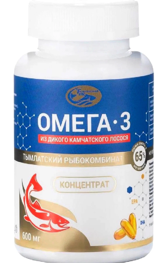 Омега-3 капс.600мг N160 из дикого камч.лосося (Р) (ПТ)