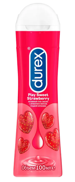 Гель-смазка Дюрекс Play Sweet Strawberry 100мл (Р) (НДС)