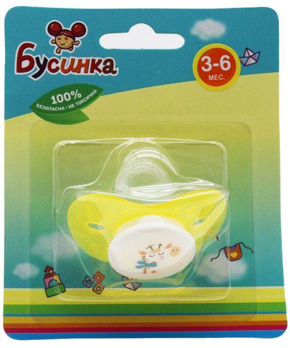 Пустышка "Кристалл" силик.с прикус. 3-6мес. (408) (Р) (НДС10%)