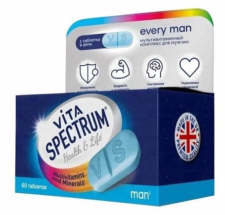 Витаспектрум Мультивит.компл. д/мужчин таб.N60 (Р) (ПТ)