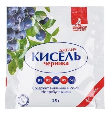Джели+ Кисель Черника б/сах. пак. 25г (Р) (ПТ)
