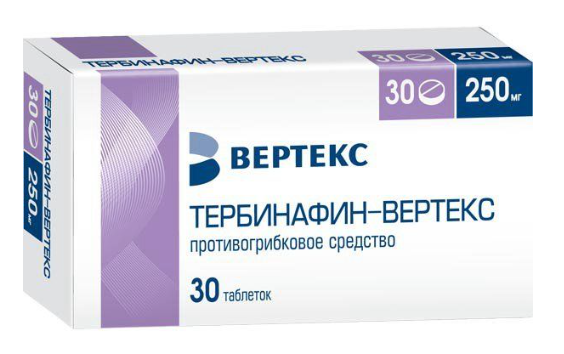 Тербинафин-Вертекс таб. 250мг N30 (Р)