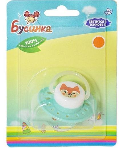 Пустышка латекс.кругл.0-6мес. кольц. (481-1) (Р) (НДС10%)