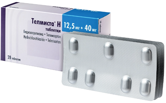 Телмиста Н таб. 12.5мг+40мг N28 (Р)