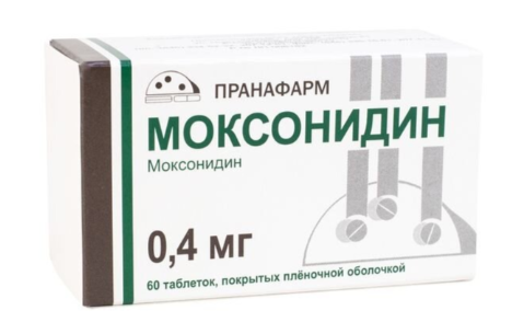 Моксонидин таб. п/о 0.4мг N60 (Р) Прана#