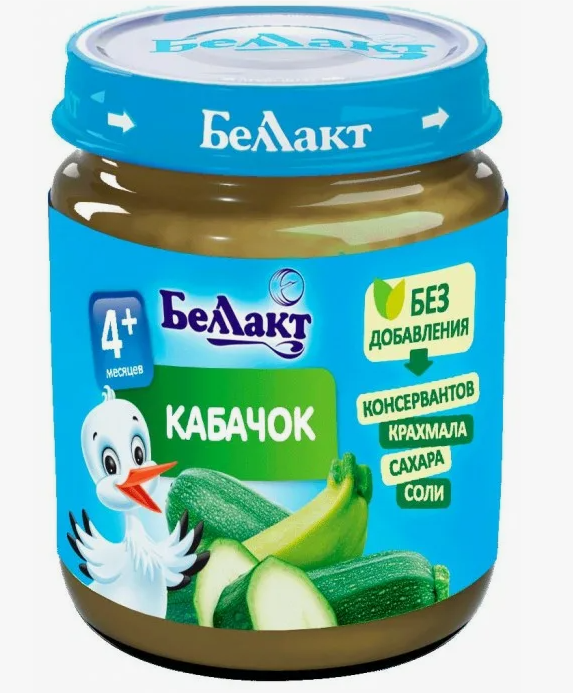 Беллакт Пюре Кабачок 100г (4+) (Р) (ПТ)