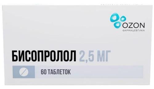 Бисопролол таб. 2.5мг N60 (Р) Озон#