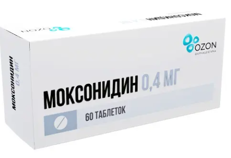 Моксонидин таб. п/о 0.4мг N60 (Р) Озон#