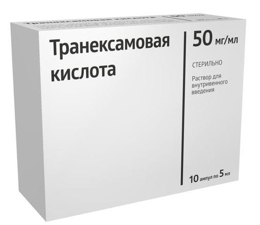 Транексамов. к-та р-р 50мг/мл 5мл N10 (Р) Синтез#