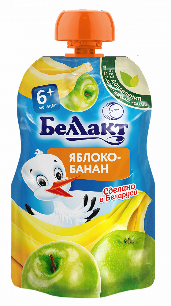 Беллакт Пюре Яблоко-банан  100г (6+) (Р) (ПТ)