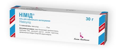 Нимид гель 1% 30г