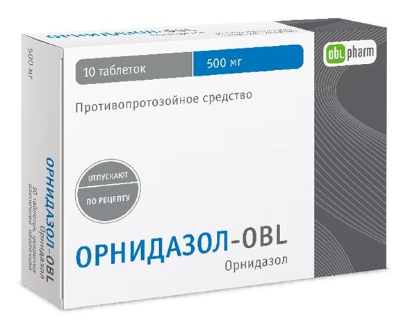 Орнидазол-OBL таб. 500мг №10